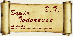 Damir Todorović vizit kartica